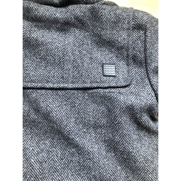 Black Grey Hooded Toggle Coat Size 3T - Picture 5 of 8